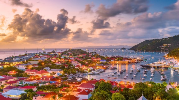 Sunset time at Gustavia, St Barts