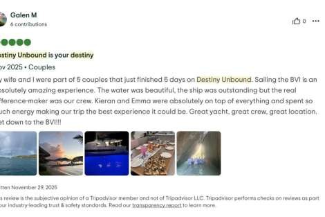 Review img # 11 of the yacht Destiny Unbound