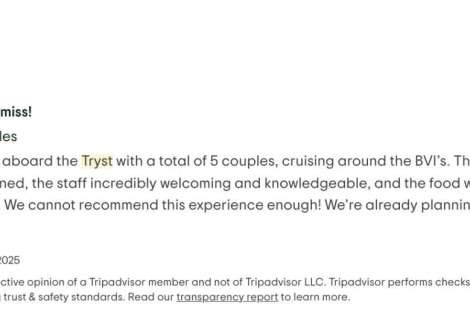 Review img # 14 of the yacht Tryst