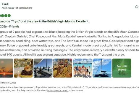 Review img # 13 of the yacht Tryst